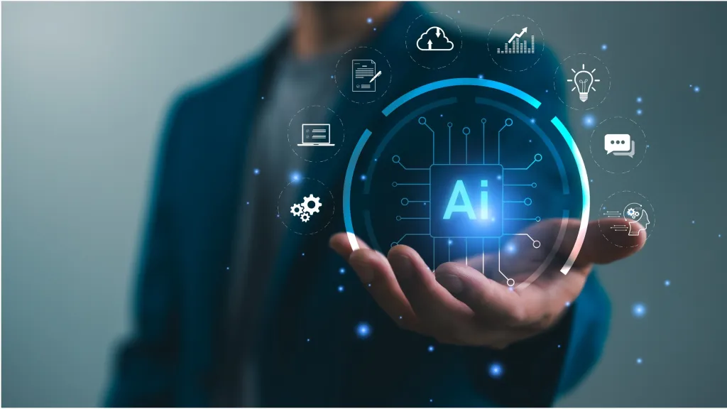 GPU servers powering AI-first hosting in a secure, modern data center