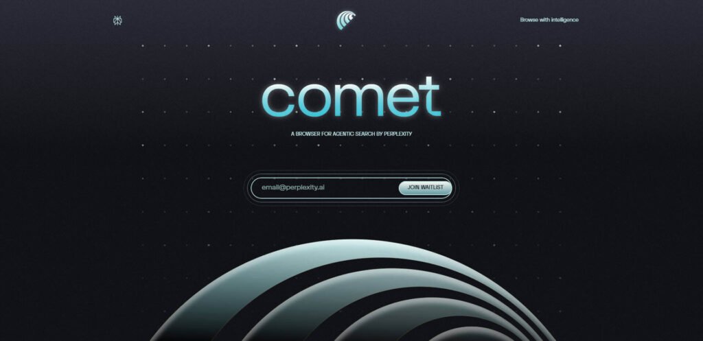 Comet AI browser for mobile by Perplexity with real-time LLM-powered search